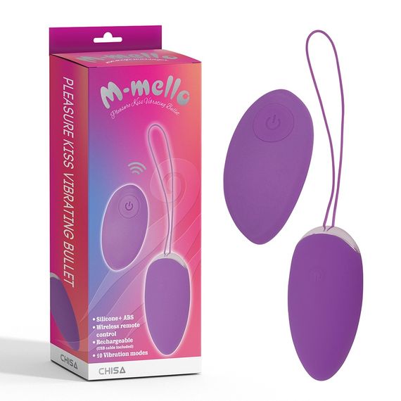 Віброяйце M-Mello Pleasure Kiss Vibrating Bullet, фіолетове