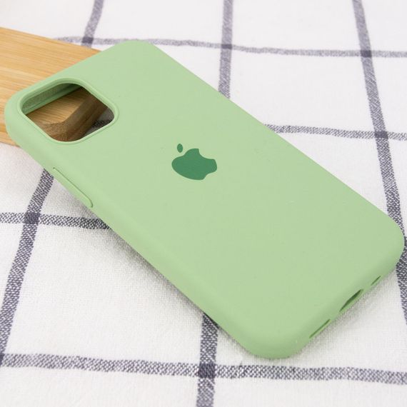 Чехол Silicone Case Full Protective (AA) для Apple iPhone 14 (6.1") Мятный / Mint | Зображення 1