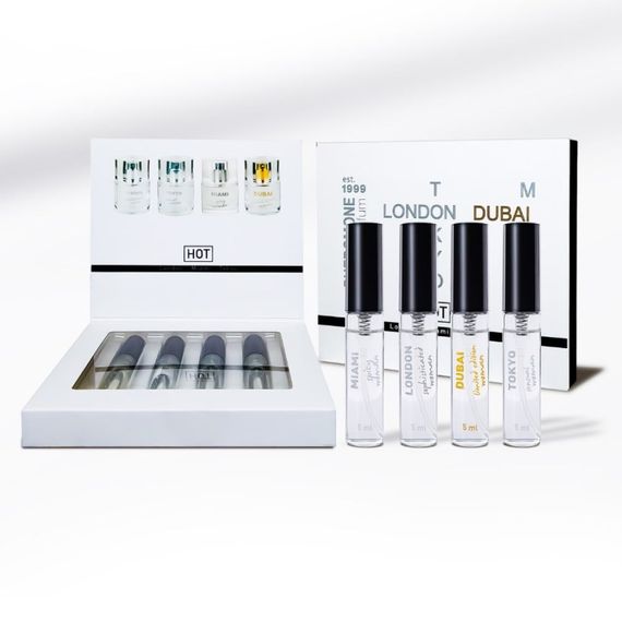 Набір жіночих парфумів з феромонами HOT LMTD Pheromone Perfume Women, 4x5 мл Sex Aura