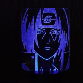 Акриловий світильник-нічник Учіха Ітачі 2 синій tty-n000307