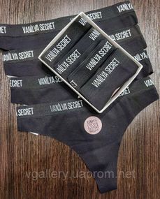 Жіночі чорні стрінги Vanilya Secret , жіночі стрінги Ваніла Сикрет, стрінги жіночі чорні універсальні