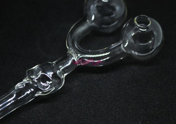 Стеклянная трубка Oil Death Head Double | Зображення 2