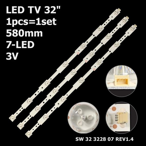 LED підсвітка TV 32" inch SW 32 3228 07 REV1.4 1шт.