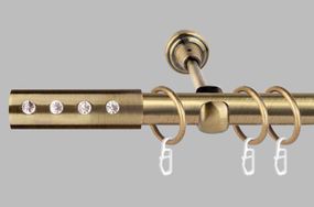 Карниз для штор однорядний металевий 19 мм, Алюр (комплект)