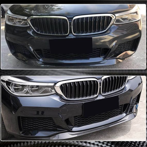 Накладка на передній бампер Lip (для M-Sport 2017-2020, Карбон) для BMW 6 серія G32 2017- рр | Зображення 3