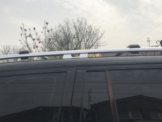 Перемички на рейлінги під ключ (2 шт) Сірий для Mercedes GL сlass X164 | Зображення 6
