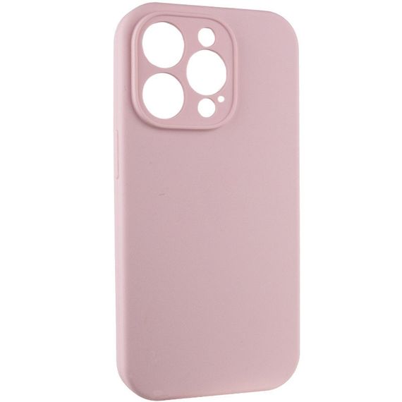 Чехол Silicone Case Full Camera Protective (AA) NO LOGO для Apple iPhone 14 Pro Max (6.7") Розовый / Chalk Pink | Зображення 1