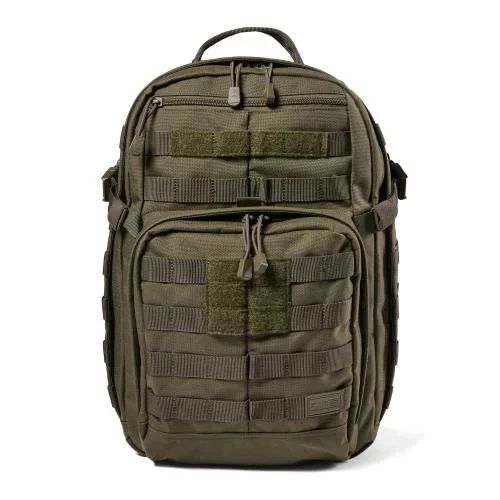 Тактичний рюкзак 5.11 Tactical RUSH 24L RANGER GREEN міцний штурмовий рюкзак із системою MOLLE для військових туризму та EDC
