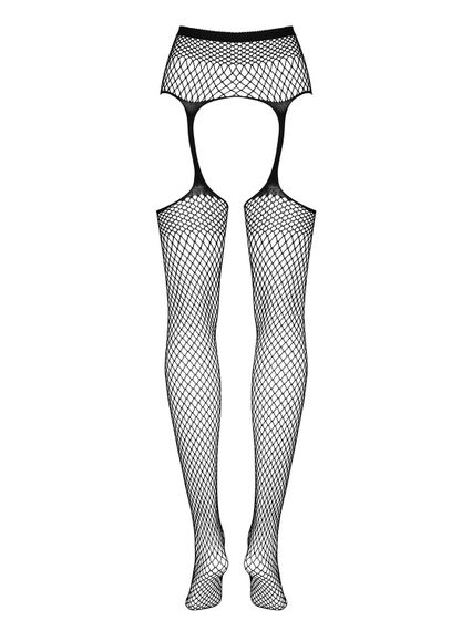 Колготки-стокинги из сетки Obsessive Garter stockings S815 S/M/L Черный | Зображення 2