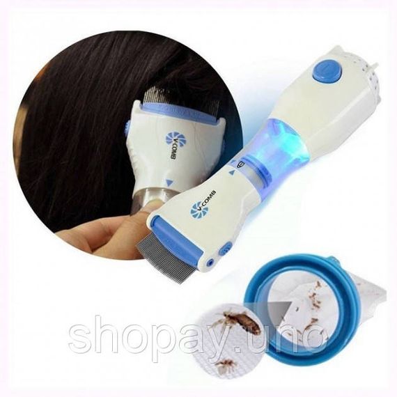 Гребінець електричний для видалення вошей та бліх V-Comb Licetec (TM-38) | Зображення 4