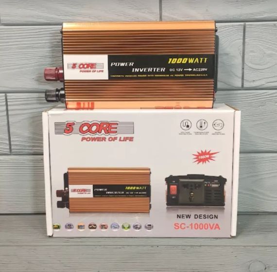 Перетворювач напруги 12V-220V 1000W/інвертор автомобільний 1000W 12 V UN-3054 (work 660W) | Зображення 2