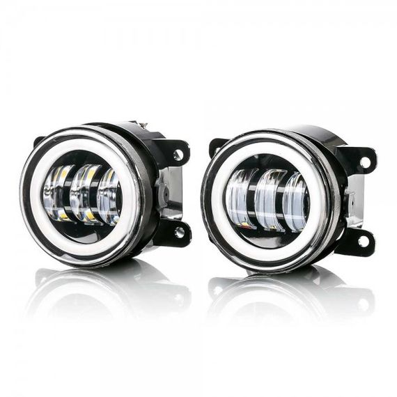 Комплект протитуманних LED фар AllLight FB-411 D=90мм DRL+поворот (Renault, Citroen, Ford, Mitsubishi, Peugeot, Subaru) | Зображення 3