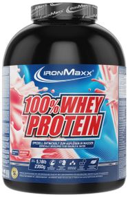 Протеин IronMaxx 100% Whey Protein 2350 g (банка) /47 servings/ Strawberry