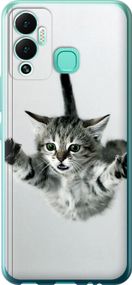 Чехол на Infinix Hot 12 Play Летящий котёнок "2322u-2759-17620"