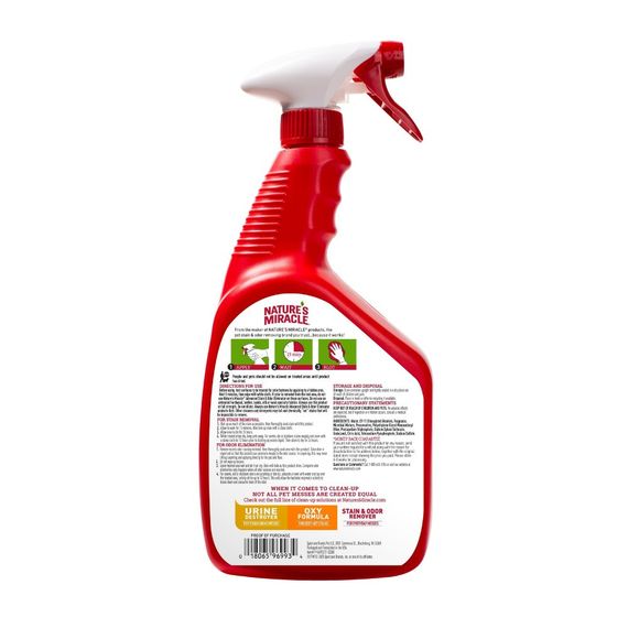Засіб 8in1 Nature_s Miracle ADV Cat Stain and Odor Elimin Spray Lemon для усунення плям та запахів від котів з посил. формул | Зображення 1
