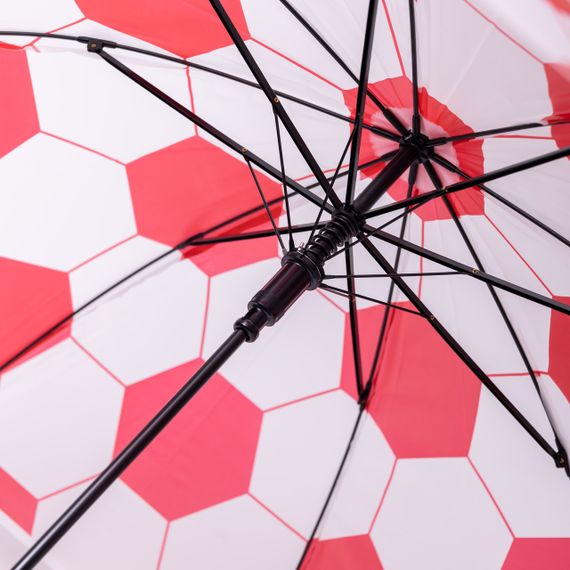 Класична дитяча парасолька-тростина напівавтомат з поліестеру 8 спиць діаметр 82 см Червона HP-23-9R | Зображення 7