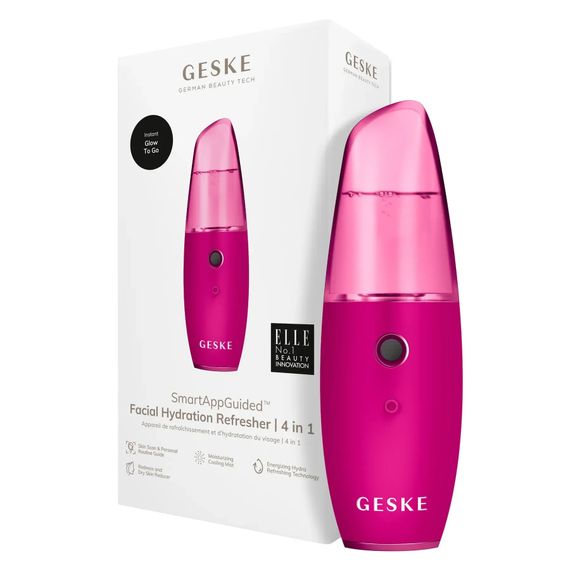 Зволожувач для шкіри обличчя GESKE Facial Hydration Refresher 4 in 1 gray, Малиновий