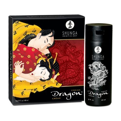 Стимулювальний крем для пар Shunga SHUNGA Dragon Cream (60 мл), ефект тепло-холод та поколювання Sex Aura