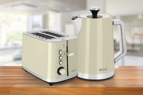 Тостер ECG ST 2766 Vintage Vanilla 925 Вт бежевий | Зображення 2