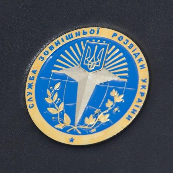Шкіряний блокнот-щоденник "Служба зовнішньої розвідки України" преміум А5 | Зображення 1