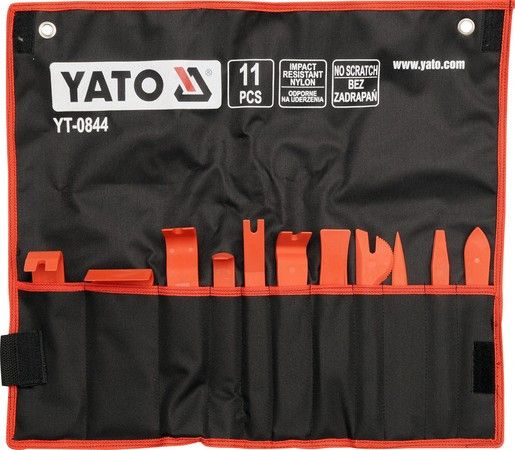 Набор съемники крепления обшивки панели авто 11 штук YATO YT-0844 | Зображення 1