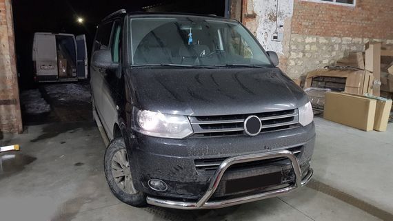 Кенгурятник WT006ST (нерж) для Volkswagen T5 2010-2015 гг | Зображення 3