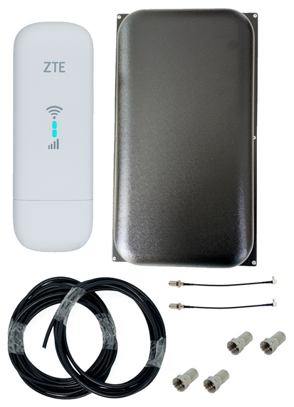 Комплект для інтернету роутер модем WIFI 4G ZTE MF 79 U MIMO + антена 22 дбі кабель 20 м і перехідники