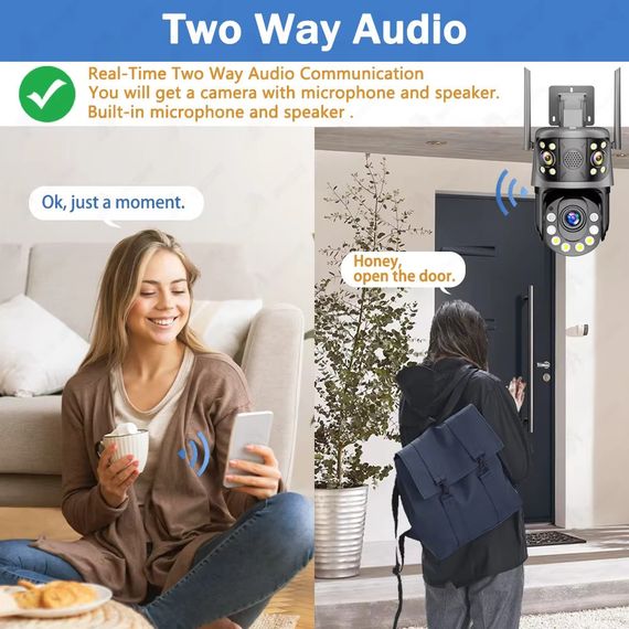 Зовнішня 12 MP 50X Зум IP WiFi камера 3 в 1 WS-Q212X ICSEE | Зображення 7