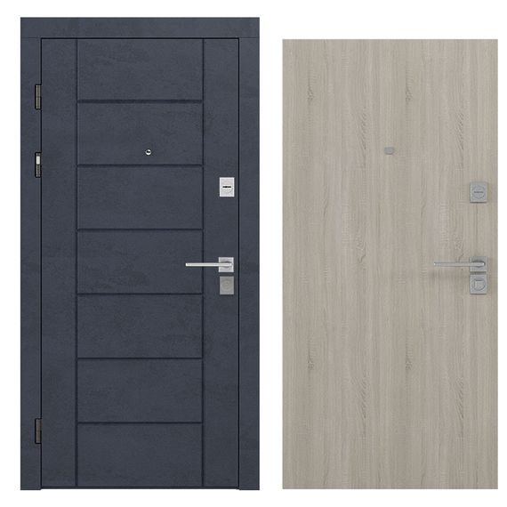 Вхідні двері Rodos LNZ 004 Дуб темний