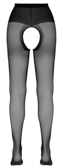 Колготки - 2510030 Cottelli Collection Crotchless Tights Black - 3 Sex Aura | Зображення 4