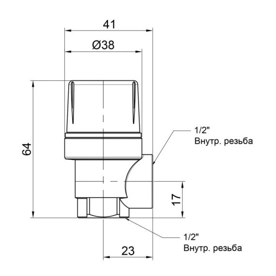 Запобіжний клапан Icma 1/2" ВР 3 бар №241 | Зображення 1