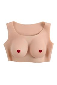 Накладні груди топ Gender X Undergarments Plate C-Cup бежеві, 28 см sexstyle