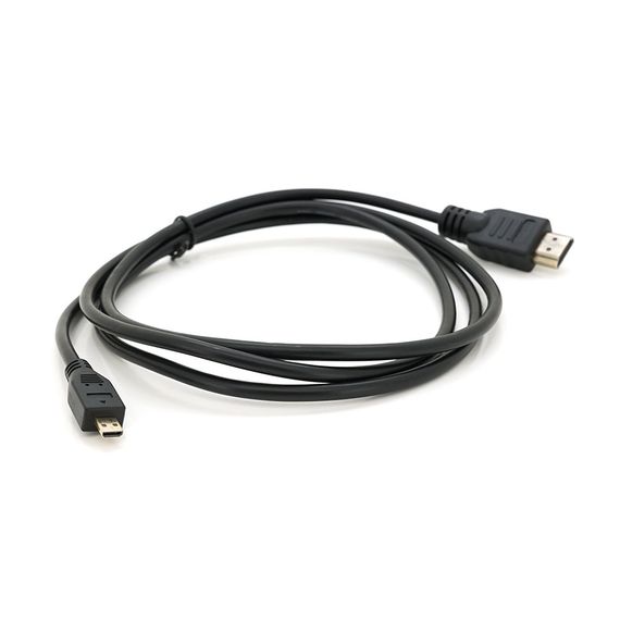 Кабель Merlion HDMI (папа) A-D micro (папа),1.5m,черный пакет,Q200 | Зображення 1