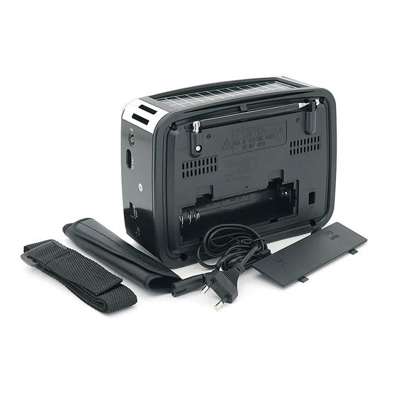 Радіоприймач GOLON RX-456S, LED, 3W, FM радіо, Входи microSD, USB, AUX, корпус пластмас, Black/Red, BOX | Зображення 2