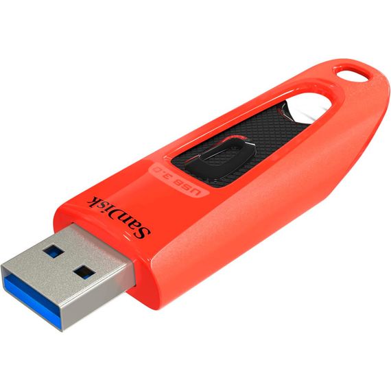 USB флеш накопичувач SanDisk 64GB Ultra Red USB 3.0 (SDCZ48-064G-U46R) | Зображення 1