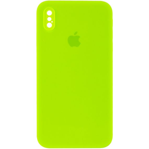 Чехол Silicone Case Square Full Camera Protective (AA) для Apple iPhone XS Max (6.5")