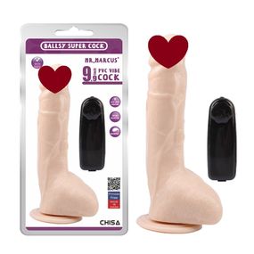 Вібратор на присосці Chisa Ballsy Super Cock MR.MARCUS' 9.9" з пультом керування Sex Aura