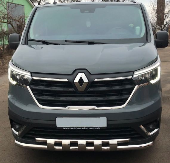 Передній вус Shark ST015 (2021-2025, нерж) для Renault Trafic 2015- рр