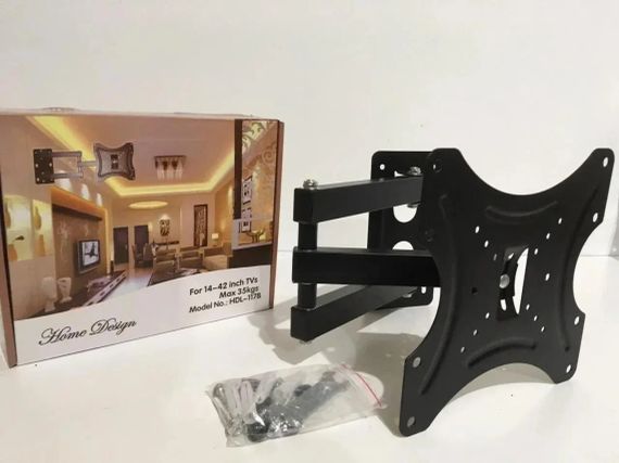 Кронштейн для телевизора с поворотом 14-42 дюйма, Настенный крепеж для TV, крепления для телевизора