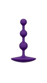 Анальные бусы Romp Amp Dark Purple, силикон, макс. диаметр 2,6 см Sex Aura