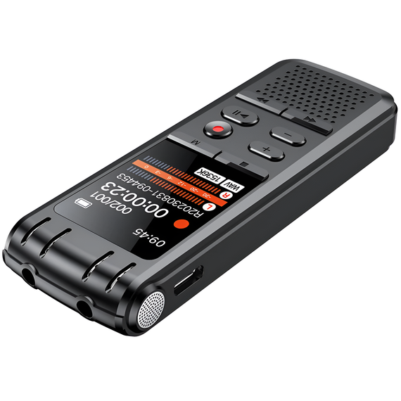 Профессиональный цифровой диктофон стерео Savetek GS-R58 с шумоподавлением и голосовой активацией, 64 GB | Зображення 4