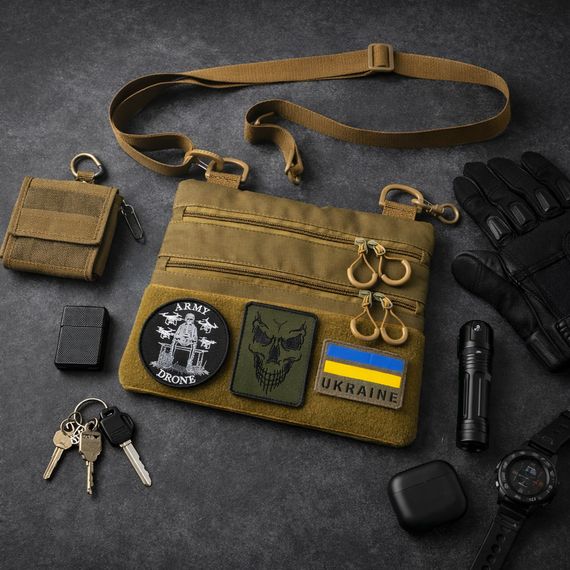 Сумка барсетка кобура чоловіча сумка, Чоловіча тактична з кордури Тактичні військові сумки YR-17 | Зображення 8