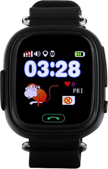 Смарт-часы детские UWatch Q90 GPS контроль звонки сообщения SOS Wi-Fi | Зображення 1