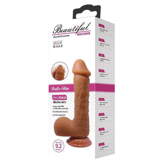 Фалоімітатор BAILE - JOHNSON, Suction base Sex Aura | Зображення 5