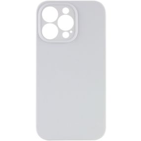 Чохол Silicone Case Full Camera Protective (AA) NO LOGO для Apple iPhone 15 Pro (6.1") Білий / White