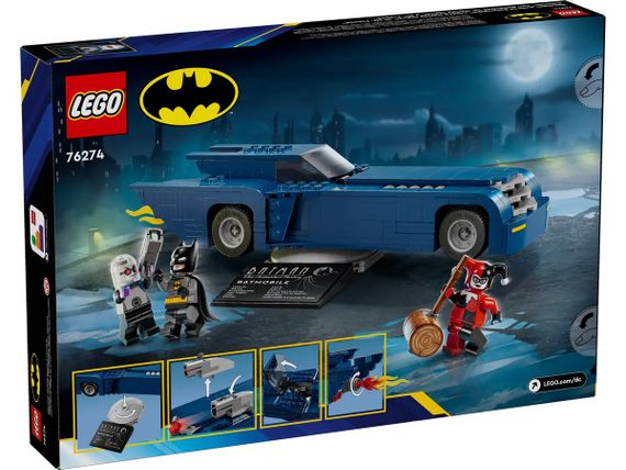 Конструктор LEGO Batman Бетмен на бетмобілі проти Харлі Квін і Містера Фріза 76274 | Зображення 1