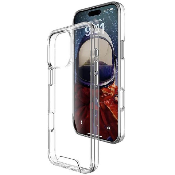 Чохол TPU Space Case transparent для Apple iPhone 16 Pro (6.3") Прозорий | Зображення 5