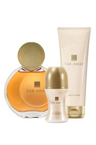 Женский парфюмированный набор 3-в-1 Avon Far Away: Аромат 50 мл + Лосьон 125 мл + Шариковый дезодорант 50 мл