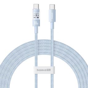 Дата кабель Baseus Gem Fast Charging Type-C to Type-C 100W (1m) (P10373000111) Galaxy Blue