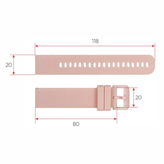 Ремінець для смарт годинника Modfit Zoopex Pink | Зображення 2